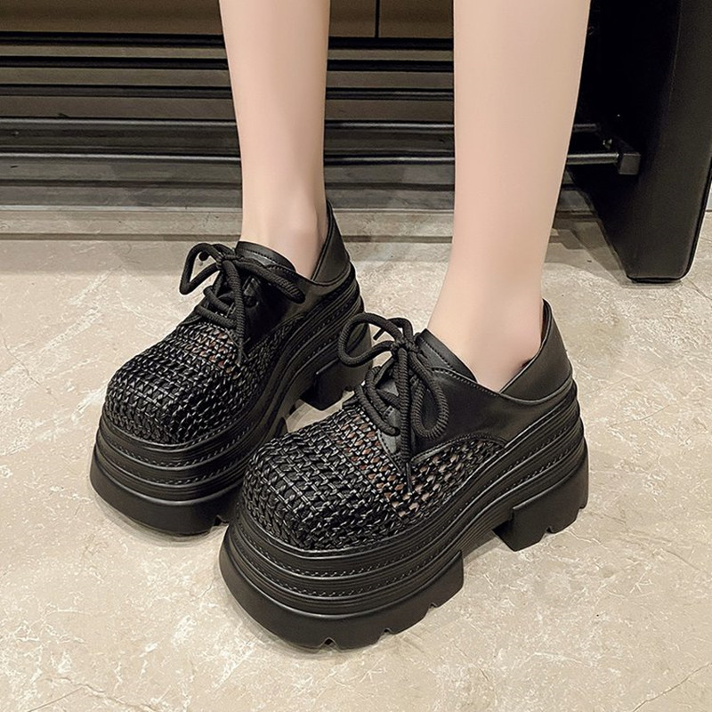 New 2025 Women's Hollow Leathe - огляд і ціна Wedge Espadrille Women