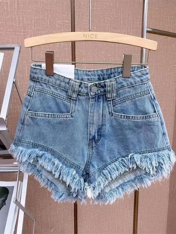 Casual Korean Style Frayed Hem - огляд і ціна Shorts Denim Frayed
