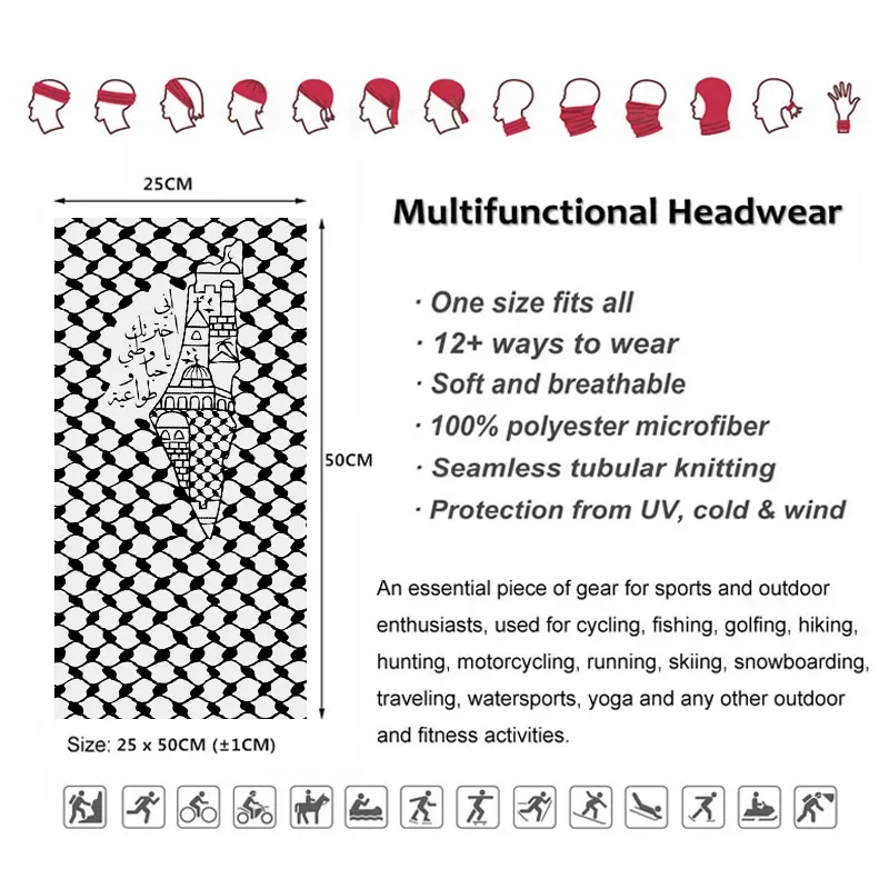 Arabic Calligraphy Bandana Fol - огляд і ціна Headband Summer Knit